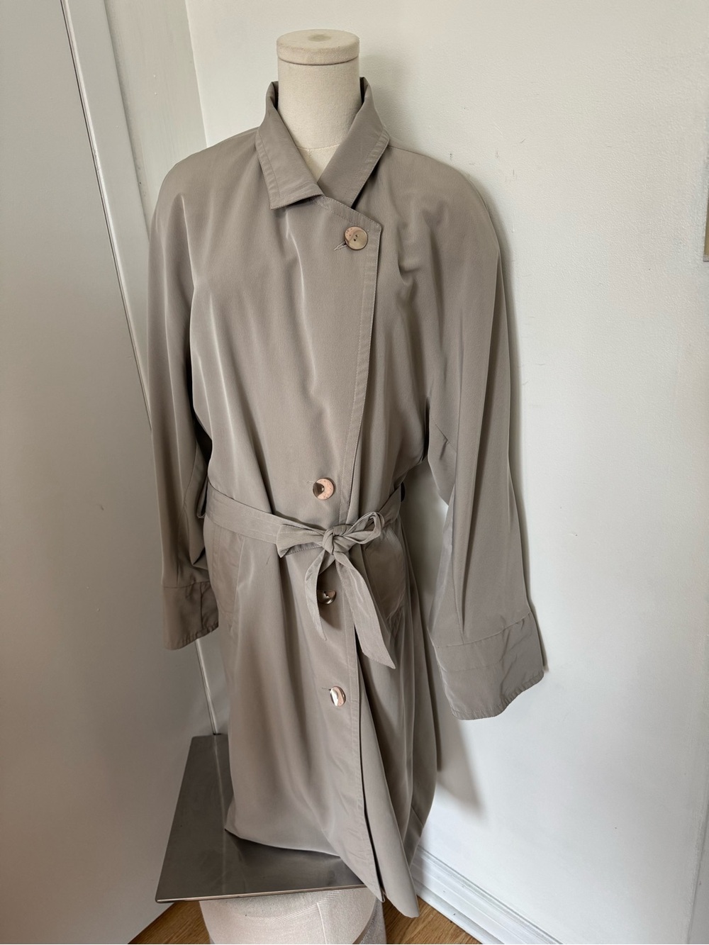 Xception Classic Taupe Trench Coat with Belt